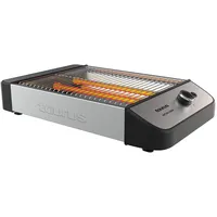 Taurus Alpatec Taurus – Flachtoaster Neptuno Legend 1000W | 25x20 cm Toastfläche | 3 Quarz-Heizelemente | Akustisches Signal | Für 4 Toasts | Krümelschublade | Edelstahl | Kabelaufwicklung