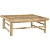 vidaXL Gartentisch 65 x 65 x 30 cm Braun/Weiß