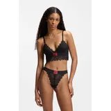 Hugo BH mit Label-Detail, Black, XS