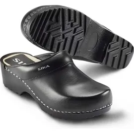 Sika Schuh Traditionell Clog Schwarz-37 - Schwarz - 37