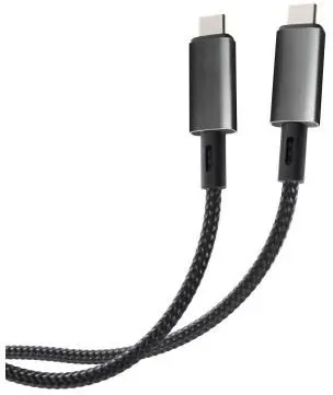 64013 40 Gbit/s Stecker Rundkabel USB C auf USB C bis 240 W 0,5 m  (Schwarz)