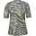 street one studio STREET ONE STUDIO, Damen, Gr. 34, lichen grün, Web, 50% Baumwolle, 50% Modal, normal normal, Rundhals, Bündchen, Shirts T-Shirt, mit Zebra-Print