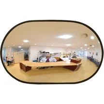 MORAVIA Raumspiegel INDOOR 360 x 260 x 75 mm Acrylglas mit schwarzer Umrandung