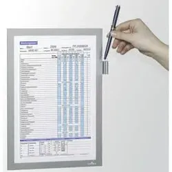 DURABLE Info-Rahmen A4 metallic silber 4989 23