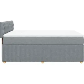 vidaXL Boxspringbett 140 x 200 cm Hellgrau