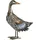 Dehner Metall-Ente, ca. B30/H44/T16 cm, braun