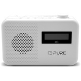 Pure Elan One2 Radio mit Bluetooth 5.1 (LCD-Display, 10 Speichertasten, Batteriebetrieb mit 4xAA möglich) Cotton White