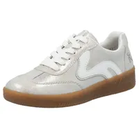 Rieker Plateausneaker Damen Silberfarben/Weiß 41