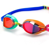 Speedo Unisex Erwachsene Fastskin Speedsocket 2 Mirror Brille, Grün Orange Einheitsgröße