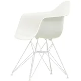 Vitra - Eames Plastic Armchair DAR RE, weiß / weiß (Filzgleiter weiß f. Hartboden)
