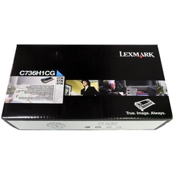 Lexmark Rückgabe-Tonerkassette C736H1CG Cyan