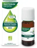 PHYTOSUN AROMS - Huile Essentielle Ravintsara Bio HEBBD 100% Pure & Naturelle- Votre alliée pour l'hiver Analysée Conditionnée en France 5 ml Goutte(S) Orale(S)