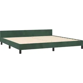 vidaXL Bettgestell 200 x 200 cm Dunkelgrün