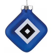 Hamburger SV Weihnachtsrauten 4er Set - Hängeornamente aus Kunststoff - Weihnachtsdekoration
