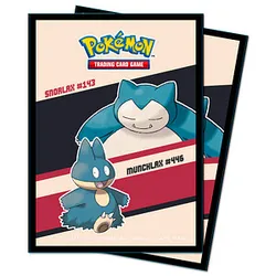 65 AMIGO Sammelkarten-Hüllen Pokémon Snorlax & Munchlax farbsortiert glatt