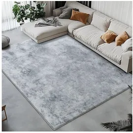 Tinyboy-hbq Teppich Wohnzimmer 200 x 250 cm Rechteckig Abstrakt Grau Weiß Multi