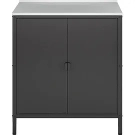 casa.pro Outdoor Schrank Bolognano 92x80x50 cm Schwarz, matt