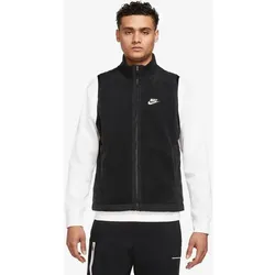 NIKE Herren Weste M NK CLUB+ FLC WINTER VEST, BLACK/SAIL, L