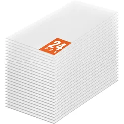 VEVOR 24er-Set Gewächshausplatten aus Polycarbonat, 1210 x 605 x 4 mm Stegplatten, wasserdichte UV-geschützte gewellte Hohlkammerplatten, schlagfeste, transparente Dachplatten für Gewächshaus/Garten