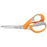 Fiskars Mehrzweckschere, Länge: 21 cm, Rostfreie Stahl-Klinge/Kunststoff-Griffe, Orange, RazorEdge, 1014579