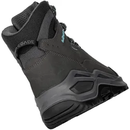 Lowa Renegade GTX Mid Damen Slim Asphalt/Türkis 38