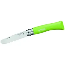 Opinel Kindermesser No 07, rostfrei, Buchenholz, grün
