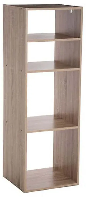 5Five Säulenregal mit 4 Fächern "Mix N Modul" mit Eichenholzeffekt