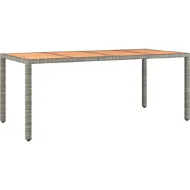 vidaXL Garten-Essgruppe 9-tlg. Grau