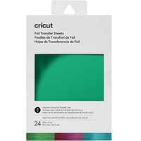 Cricut 2008715, Juwelen Transferfolien-Sampler, (24 Stück), 10.1 cm x