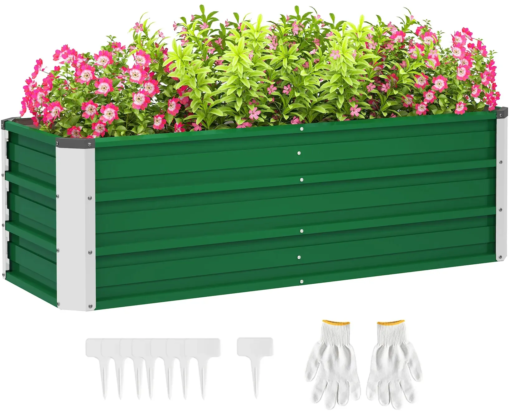 Outsunny Gartenbeet Stahl