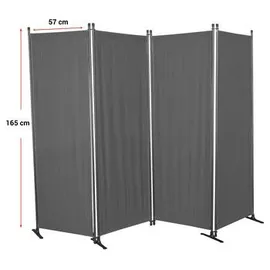Angerer Paravent, 4-teilig, PE, ca. B220/H165 cm grün
