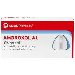 Ambroxol AL 75 retard zur Erleichterung des Abhustens bei erkältungsbedingter Bronchitis (Schleimlöser)