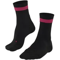 Falke Damen Laufsocken RU4 Endurance W SO Baumwolle Funktionsmaterial antiblasen 1 Paar, Schwarz (Black 3001), 41-42