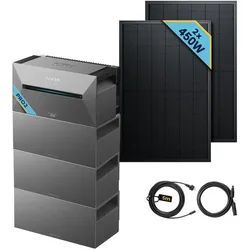Anker SOLIX Solarbank 2 E1600 Pro Balkonkraftwerk speicher mit 2×450Wp Solarmodul Basic-Set Abholung möglich