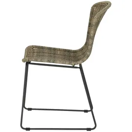 Möbel Kraft Jonna Rattanstuhl 53 x 60 x 83 cm braun