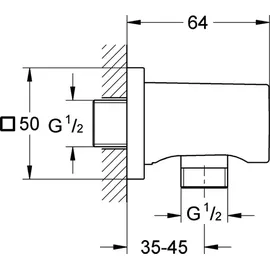 Grohe Rainshower Wandanschlussbogen 27076000
