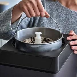 Springlane Eismaschine & Joghurtbereiter Erika 2,5 L mit selbstkühlendem Kompressor 250 W, Eiscrememaschine Edelstahl mit Kühl- und Heizfunkt... - Grau