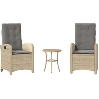 vidaXL Bistroset 3-tlg. Beige