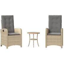 vidaXL Bistroset 3-tlg. Beige