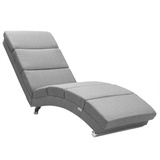 Casaria Relaxliege London, 1 Teile, XXL186x89x55cm Ergonomisch Stoff Gepolstert 180kg Belastbarkeit grau