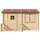 TIMBELA Spielhaus M503 Beige Holz