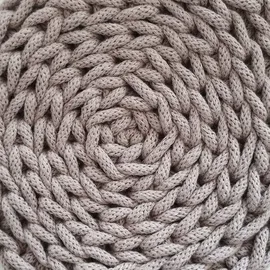 Bobbiny 5 mm Flechtkordel 100 m Grau-Violett