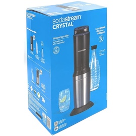 Sodastream Crystal 2.0 titan + Glaskaraffe + Zylinder
