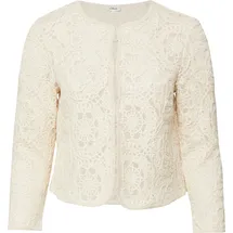 s.Oliver Verkürzte Jacke aus Häkelspitze - beige - 54