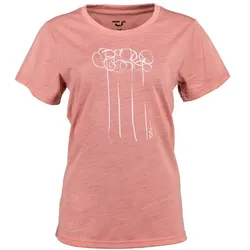 TRAUNSTEINSPORT Blumen Merino - Da., rose MAR (44)