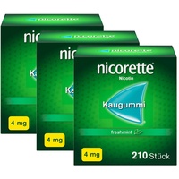 Nicorette 4MG Freshmint 3er-Pack 3x210 St Kaugummi