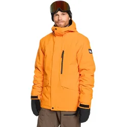 Snowboardjacke QUIKSILVER "Mission Solid", Herren, Gr. XS, orange (orange pepper), 100% Polyester, Langarm, Jacken