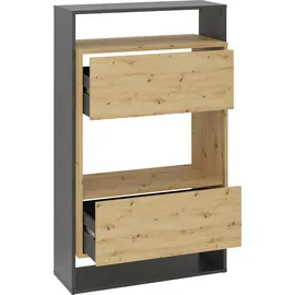 FMD Hängeschrank "Verona", braun (matera, artisan eiche), B:68,5cm H:112,7cm T:33cm, Holzwerkstoff, Schränke, Hängeschrank, Breite 68,5 cm