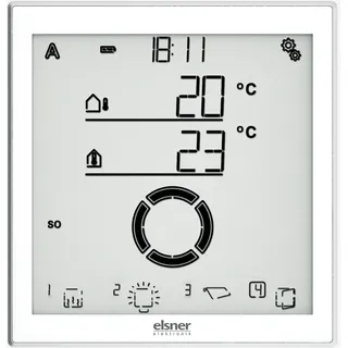 1St. Elsner 10144 Solexa II-Display, weiß/alu, Funk-Steuerung Display einzeln