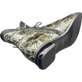 SIMEN Schnürstiefeletten Damen, grün, Größe 39 EU